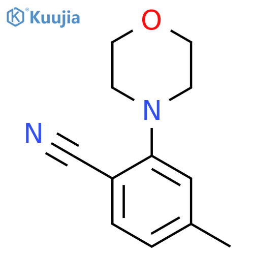 4-Methyl-2-(morpholin-4-yl)benzonitrile structure