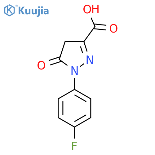1-(4-Fluorophenyl)-5-oxo-4,5-dihydro-1h-pyrazole-3-carboxylic acid structure