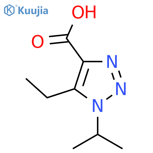 5-Ethyl-1-propan-2-yltriazole-4-carboxylic acid structure