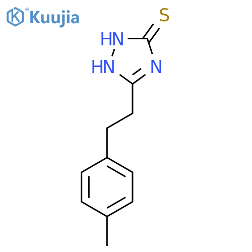 5-2-(4-methylphenyl)ethyl-4H-1,2,4-triazole-3-thiol structure