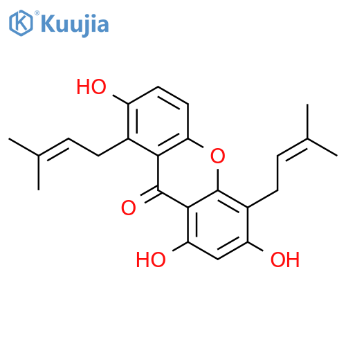 9H-Xanthen-9-one,2,6,8-trihydroxy-1,5-bis(3-methyl-2-buten-1-yl)- structure