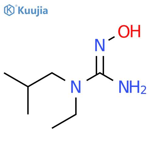 1-Ethyl-2-hydroxy-1-(2-methylpropyl)guanidine structure