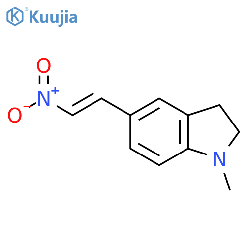 1-methyl-5-(2-nitroethenyl)-2,3-dihydro-1H-indole structure
