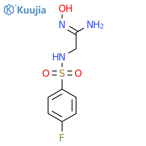 2-(4-Fluorobenzenesulfonamido)-N'-hydroxyethanimidamide structure
