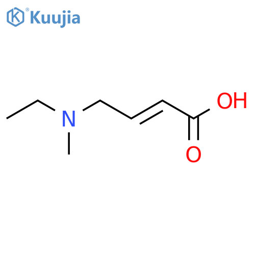 4-[Ethyl(methyl)amino]but-2-enoic acid structure