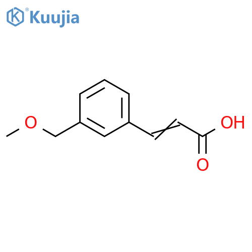 3-3-(methoxymethyl)phenylprop-2-enoic acid structure