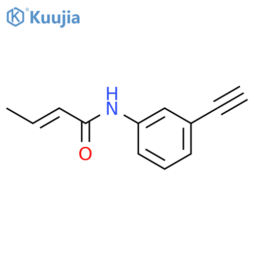 N-(3-ethynylphenyl)but-2-enamide structure