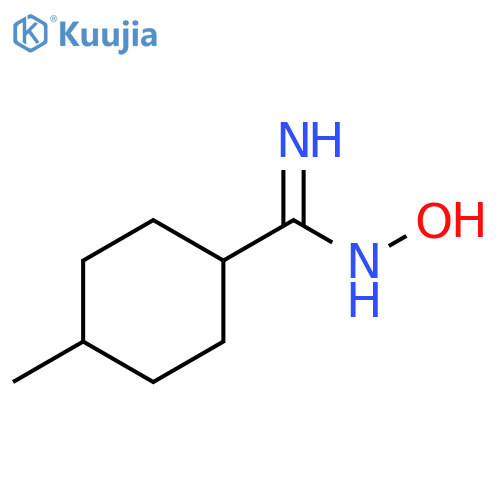 N'-hydroxy-4-methylcyclohexane-1-carboximidamide, Mixture of diastereomers structure