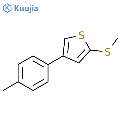 Thiophene, 4-(4-methylphenyl)-2-(methylthio)- structure
