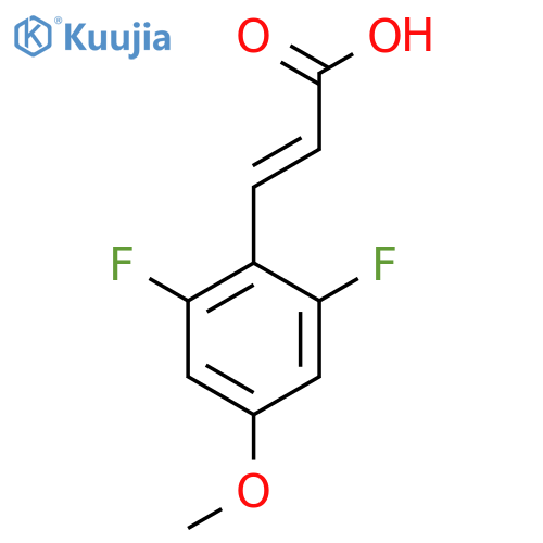 3-(2,6-difluoro-4-methoxyphenyl)prop-2-enoic acid structure