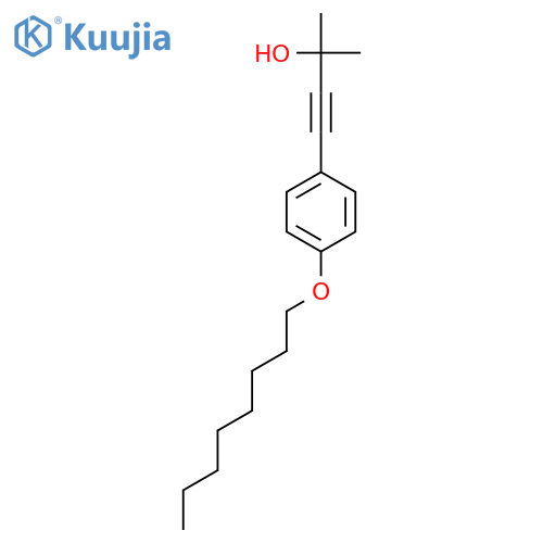 3-Butyn-2-ol, 2-methyl-4-[4-(octyloxy)phenyl]- structure