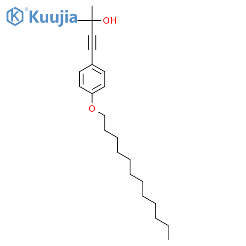 3-Butyn-2-ol, 4-[4-(dodecyloxy)phenyl]-2-methyl- structure