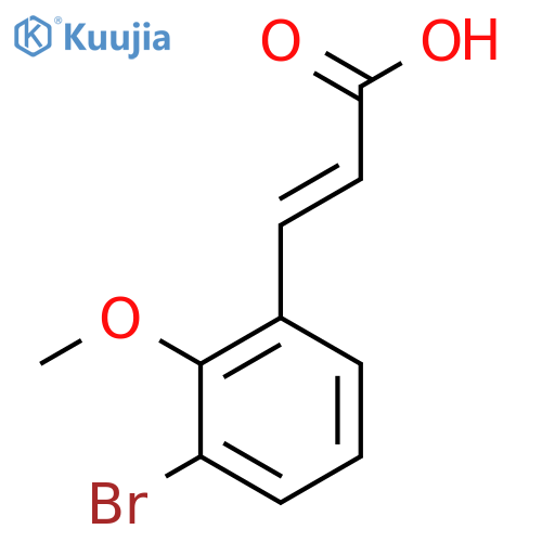 3-Bromo-2-methoxycinnamic acid structure