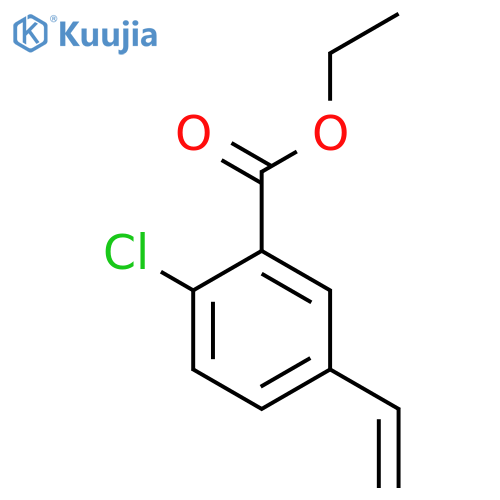 Ethyl 2-chloro-5-ethenylbenzoate structure