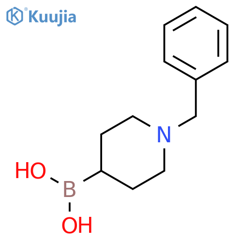 (1-Benzylpiperidin-4-yl)boronic acid structure