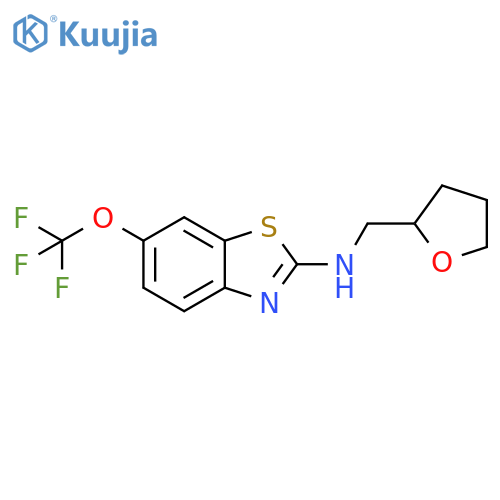 N-[(oxolan-2-yl)methyl]-6-(trifluoromethoxy)-1,3-benzothiazol-2-amine structure