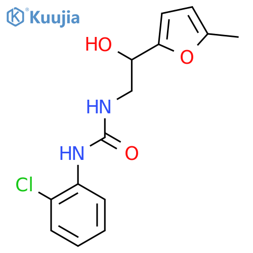 1-(2-chlorophenyl)-3-2-hydroxy-2-(5-methylfuran-2-yl)ethylurea structure