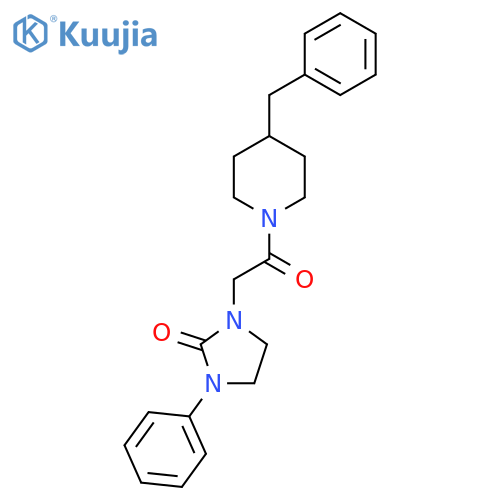 1-2-(4-benzylpiperidin-1-yl)-2-oxoethyl-3-phenylimidazolidin-2-one structure