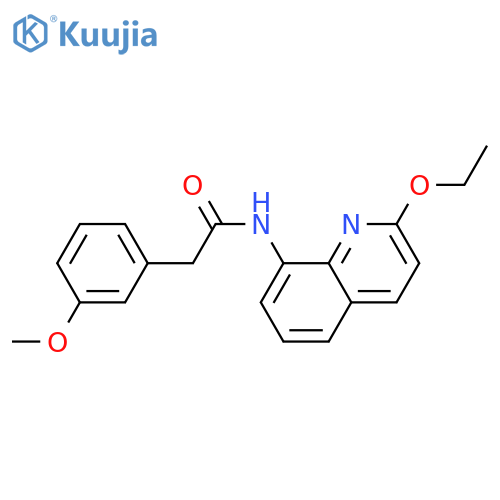 N-(2-ethoxyquinolin-8-yl)-2-(3-methoxyphenyl)acetamide structure