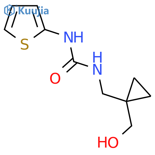 3-{1-(hydroxymethyl)cyclopropylmethyl}-1-(thiophen-2-yl)urea structure