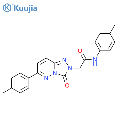 N-(4-methylphenyl)-2-6-(4-methylphenyl)-3-oxo-2H,3H-1,2,4triazolo4,3-bpyridazin-2-ylacetamide structure