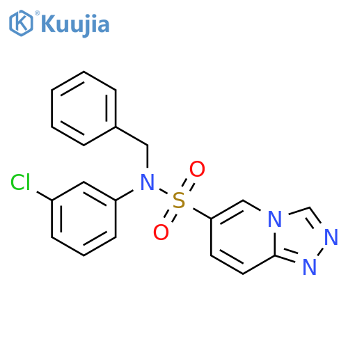 N-benzyl-N-(3-chlorophenyl)-[1,2,4]triazolo[4,3-a]pyridine-6-sulfonamide structure