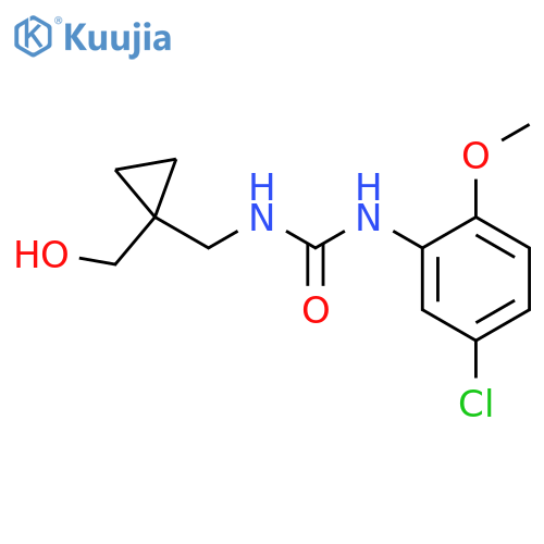 1-(5-chloro-2-methoxyphenyl)-3-{1-(hydroxymethyl)cyclopropylmethyl}urea structure