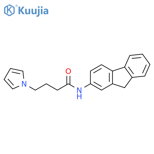 N-(9H-fluoren-2-yl)-4-(1H-pyrrol-1-yl)butanamide structure