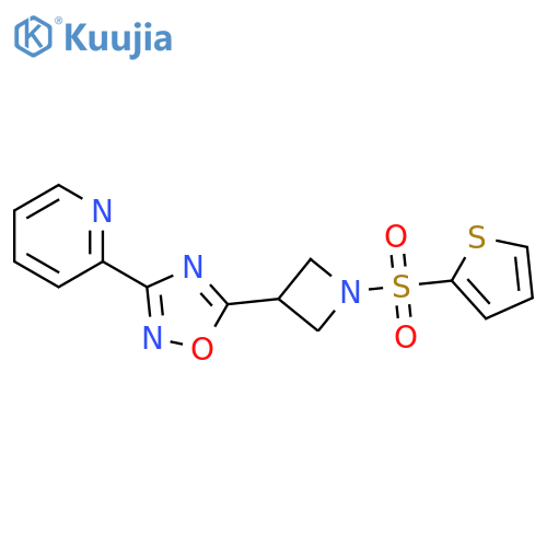 2-{5-[1-(thiophene-2-sulfonyl)azetidin-3-yl]-1,2,4-oxadiazol-3-yl}pyridine structure