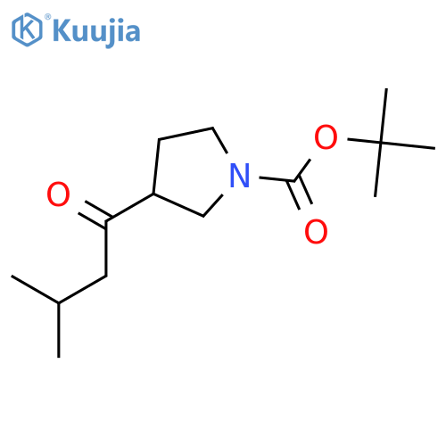 (S)-1-Boc-3-(3-methylbutanoyl)pyrrolidine structure