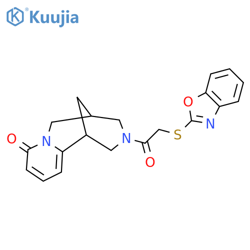 11-2-(1,3-benzoxazol-2-ylsulfanyl)acetyl-7,11-diazatricyclo7.3.1.0^{2,7}trideca-2,4-dien-6-one structure