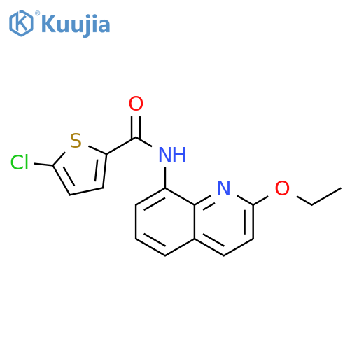 5-chloro-N-(2-ethoxyquinolin-8-yl)thiophene-2-carboxamide structure