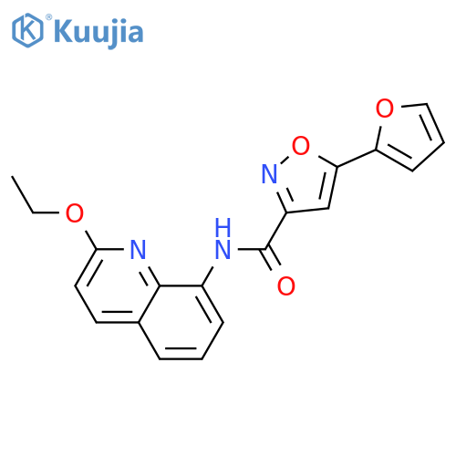 N-(2-ethoxyquinolin-8-yl)-5-(furan-2-yl)-1,2-oxazole-3-carboxamide structure