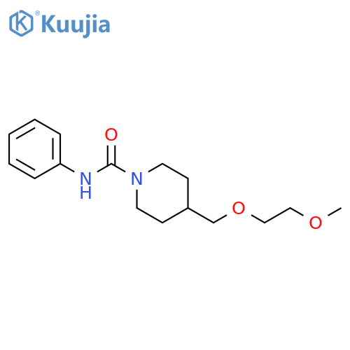 4-(2-methoxyethoxy)methyl-N-phenylpiperidine-1-carboxamide structure