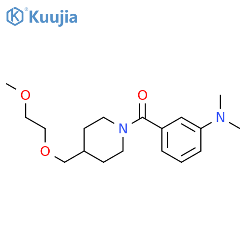 3-{4-(2-methoxyethoxy)methylpiperidine-1-carbonyl}-N,N-dimethylaniline structure