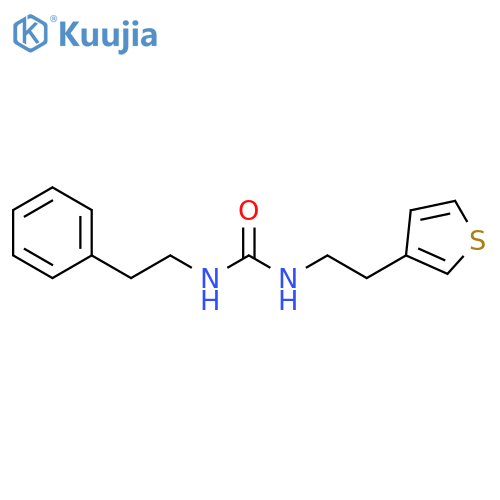 1-(2-phenylethyl)-3-2-(thiophen-3-yl)ethylurea structure