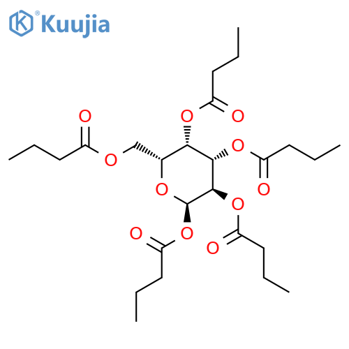 a-D-Galactopyranose,pentabutanoate (9CI) structure