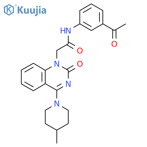N-(3-acetylphenyl)-2-[4-(4-methylpiperidin-1-yl)-2-oxo-1,2-dihydroquinazolin-1-yl]acetamide structure