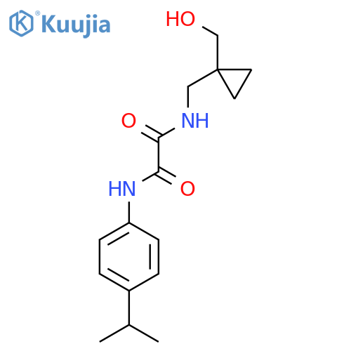N-{1-(hydroxymethyl)cyclopropylmethyl}-N'-4-(propan-2-yl)phenylethanediamide structure