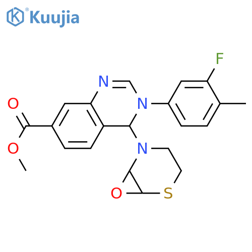 methyl 3-(3-fluoro-4-methylphenyl)-4-oxo-2-(thiomorpholin-4-yl)-3,4-dihydroquinazoline-7-carboxylate structure