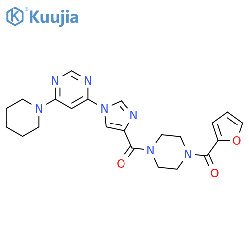 4-{4-[4-(furan-2-carbonyl)piperazine-1-carbonyl]-1H-imidazol-1-yl}-6-(piperidin-1-yl)pyrimidine structure
