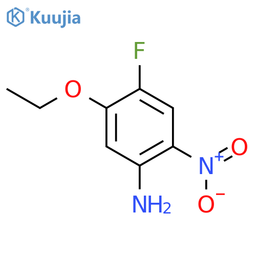 Benzenamine, 5-ethoxy-4-fluoro-2-nitro- (9CI) structure