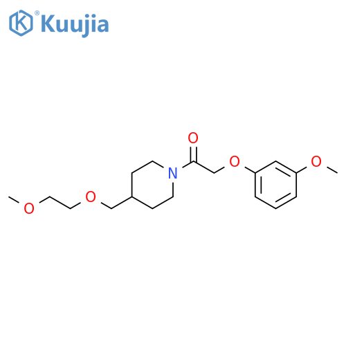 1-{4-(2-methoxyethoxy)methylpiperidin-1-yl}-2-(3-methoxyphenoxy)ethan-1-one structure