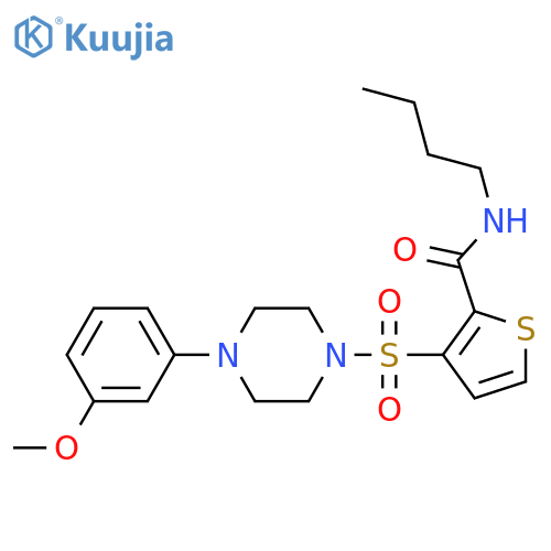 N-butyl-3-{[4-(3-methoxyphenyl)piperazin-1-yl]sulfonyl}thiophene-2-carboxamide structure