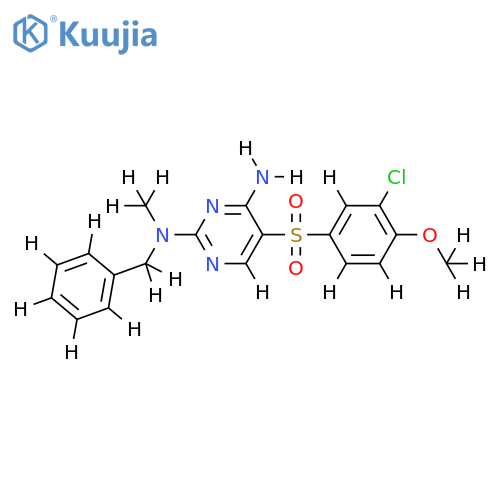 N2-benzyl-5-(3-chloro-4-methoxybenzenesulfonyl)-N2-methylpyrimidine-2,4-diamine structure