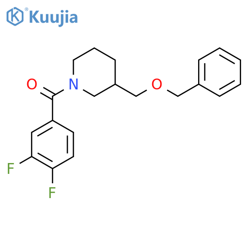 3-[(benzyloxy)methyl]-1-(3,4-difluorobenzoyl)piperidine structure