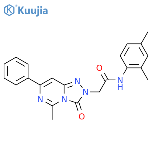 N-(2,4-dimethylphenyl)-2-(5-methyl-3-oxo-7-phenyl[1,2,4]triazolo[4,3-c]pyrimidin-2(3H)-yl)acetamide structure