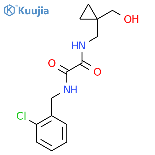 N'-(2-chlorophenyl)methyl-N-{1-(hydroxymethyl)cyclopropylmethyl}ethanediamide structure