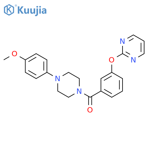 2-{3-4-(4-methoxyphenyl)piperazine-1-carbonylphenoxy}pyrimidine structure