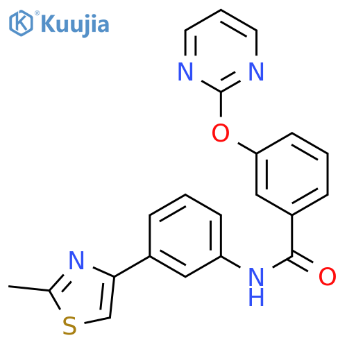 N-3-(2-methyl-1,3-thiazol-4-yl)phenyl-3-(pyrimidin-2-yloxy)benzamide structure